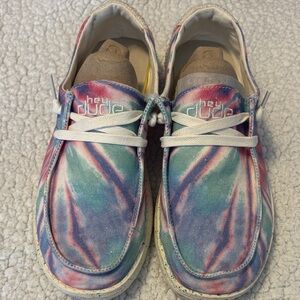 Hey Dude women’s Multicolor Tie-Dye Sneakers